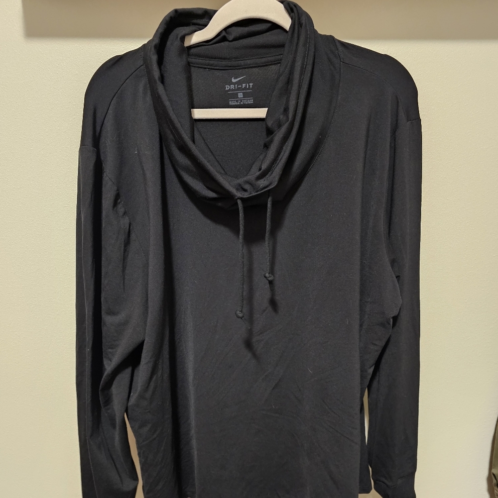 Nike Black Dri-Fit Cowl Neck Shirt